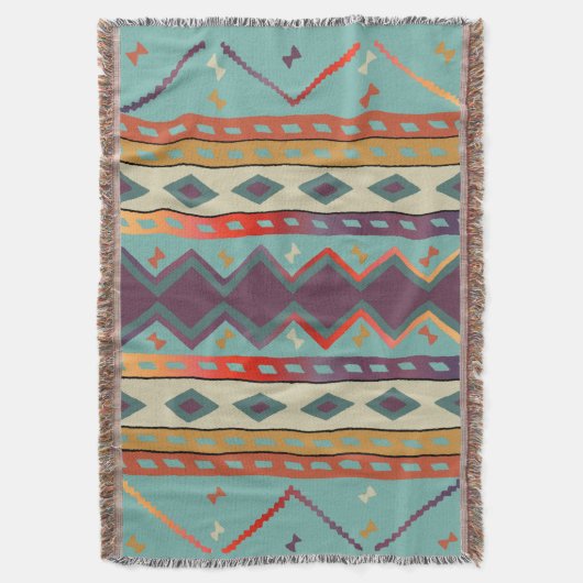 Southwest Indian Design Throw Blanket Deken (Voorkant Verticaal)