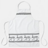 Southwest Jackrabbit & Geometric Mountains White Schort (Voorkant)