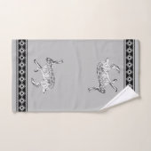 Southwest Jackrabbit Gray Geometric Diamonds Bad Handdoek (Handdoek)
