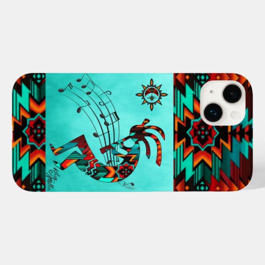 Southwest Kokopell iPhone Case (Achterkant (horizontaal))