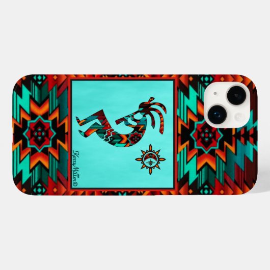 Southwest Kokopell iPhone Case (Achterkant (horizontaal))