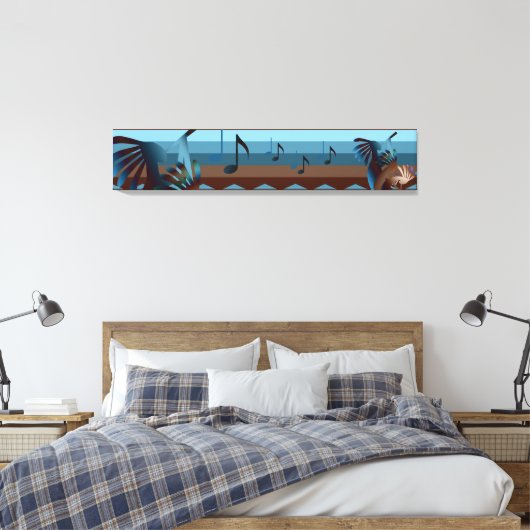 Southwest Kokopelli 50x10 Canvas Print (Insitu (Slaapkamer))