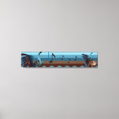 Southwest Kokopelli 50x10 Canvas Print (Voorkant)