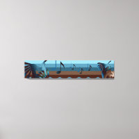 Southwest Kokopelli 50x10 Canvas Print