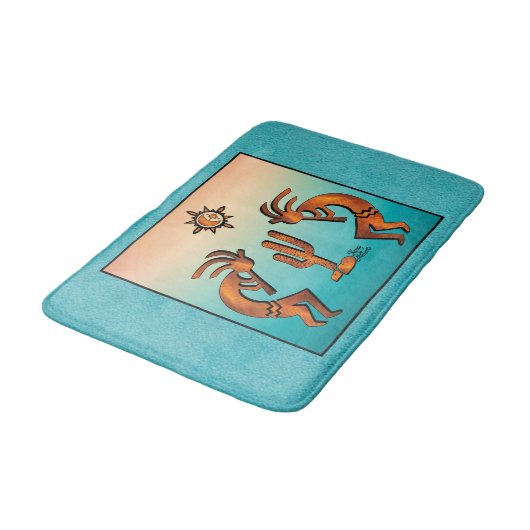 Southwest Kokopelli Bath Mat (Gekanteld)