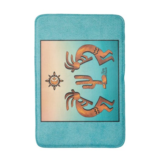 Southwest Kokopelli Bath Mat (Voorkant Verticaal)
