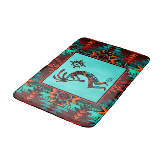 Southwest Kokopelli Bath Mat (Gekanteld)