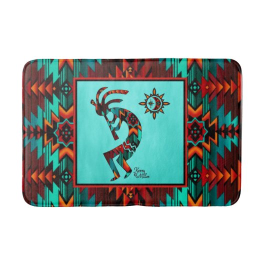 Southwest Kokopelli Bath Mat (Voorkant)