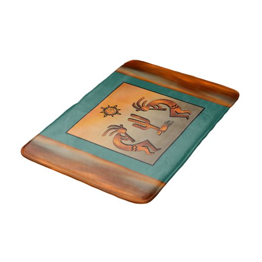 Southwest Kokopelli Bath Mat (Gekanteld)