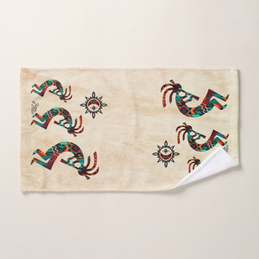 Southwest Kokopelli Bath Towel Set Bad Handdoek (Handdoek)
