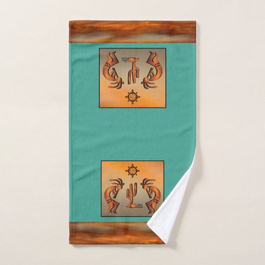 Southwest Kokopelli Bath Towel Set Bad Handdoek (Handdoek)