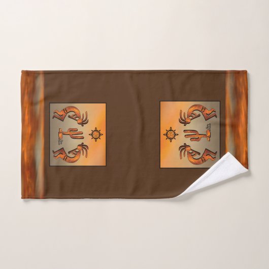 Southwest Kokopelli Bath Towel Set Bad Handdoek (Handdoek)