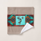 Southwest Kokopelli Bath Towel Set Bad Handdoek (Wasdoekje)