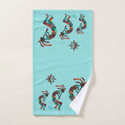 Southwest Kokopelli Bath Towel Set Bad Handdoek (Handdoek)