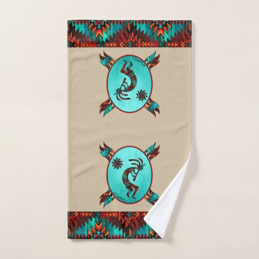 Southwest Kokopelli Bath Towel Set Bad Handdoek (Handdoek)