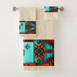 Southwest Kokopelli Bath Towel Set Bad Handdoek