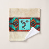 Southwest Kokopelli Bath Towel Set Bad Handdoek (Wasdoekje)