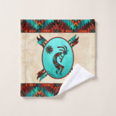 Southwest Kokopelli Bath Towel Set Bad Handdoek (Wasdoekje)