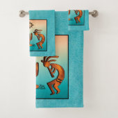 Southwest Kokopelli Bath Towel Set Bad Handdoek (Insitu)