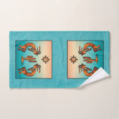 Southwest Kokopelli Bath Towel Set Bad Handdoek (Handdoek)
