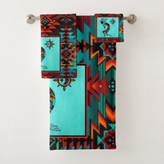 Southwest Kokopelli Bath Towel Set Bad Handdoek