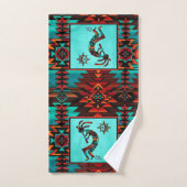 Southwest Kokopelli Bath Towel Set Bad Handdoek (Handdoek)