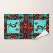Southwest Kokopelli Bath Towel Set Bad Handdoek (Handdoek)