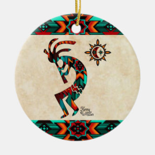 Southwest Kokopelli Ceramic Ornament