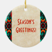 Southwest Kokopelli Ceramic Ornament (Achterkant)