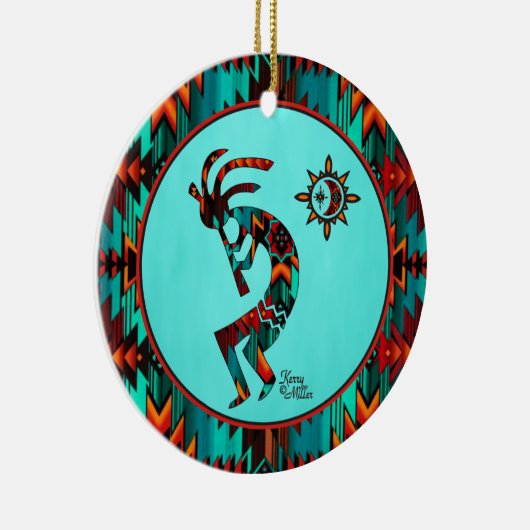 Southwest Kokopelli Ceramic Ornament (Rechts)
