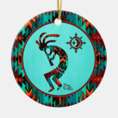 Southwest Kokopelli Ceramic Ornament (Voorkant)