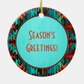 Southwest Kokopelli Ceramic Ornament (Achterkant)