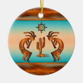Southwest Kokopelli Ceramic Ornament (Voorkant)