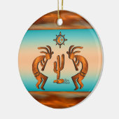 Southwest Kokopelli Ceramic Ornament (Links)