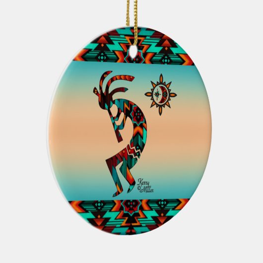 Southwest Kokopelli Ceramic Ornament (Rechts)