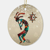 Southwest Kokopelli Ceramic Ornament (Links)