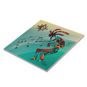 Southwest Kokopelli CERAMIC TILE Tegeltje (Zijkant)