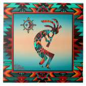 Southwest Kokopelli CERAMIC TILE Tegeltje (Voorkant)