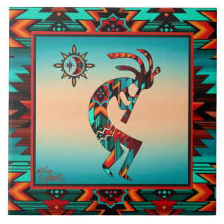 Southwest Kokopelli CERAMIC TILE Tegeltje