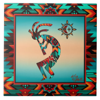 Southwest Kokopelli CERAMIC TILE Tegeltje
