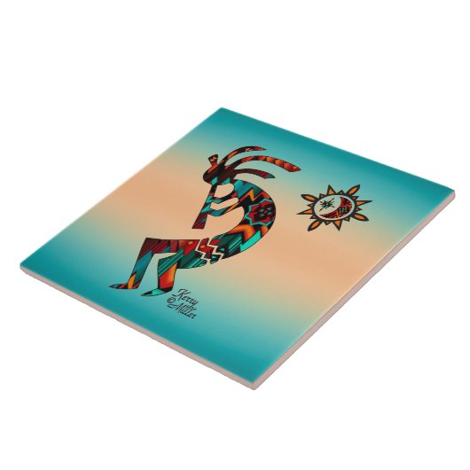 Southwest Kokopelli CERAMIC TILE Tegeltje (Zijkant)