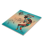Southwest Kokopelli Ceramic Tile Tegeltje (Zijkant)