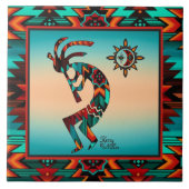Southwest Kokopelli CERAMIC TILE Tegeltje (Voorkant)