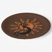 Southwest Kokopelli Desert Sun 9" Papieren Bordje (Gekanteld)