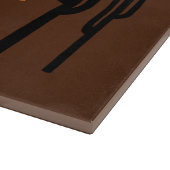 Southwest Kokopelli Desert Sun Glass Cutting Board Snijplank (Hoek)
