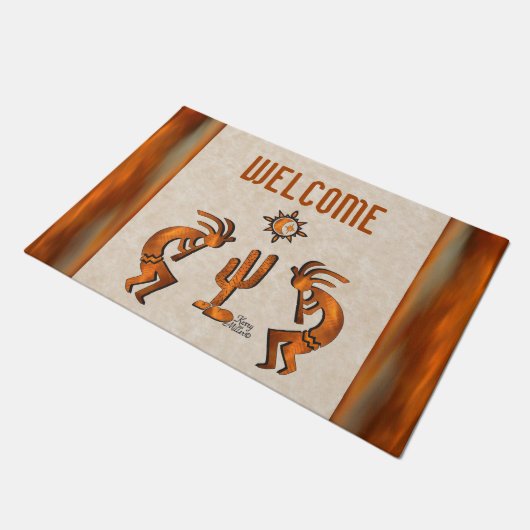Southwest Kokopelli Doormat Deurmat (Schuin)