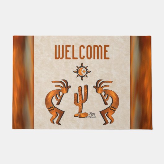 Southwest Kokopelli Doormat Deurmat (Voorkant)