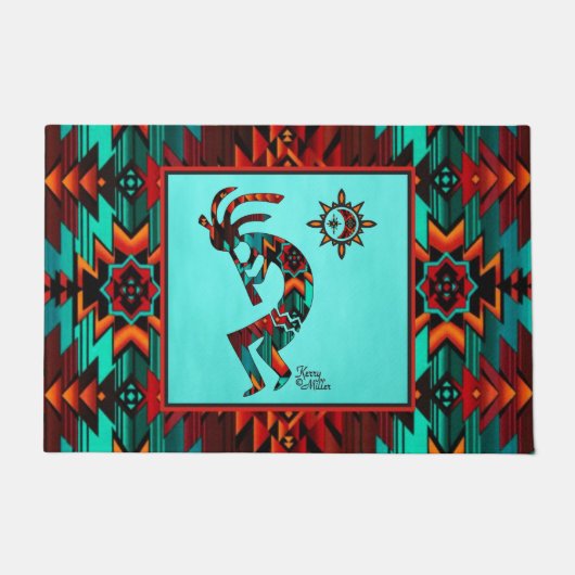 Southwest Kokopelli Doormat Deurmat (Voorkant)