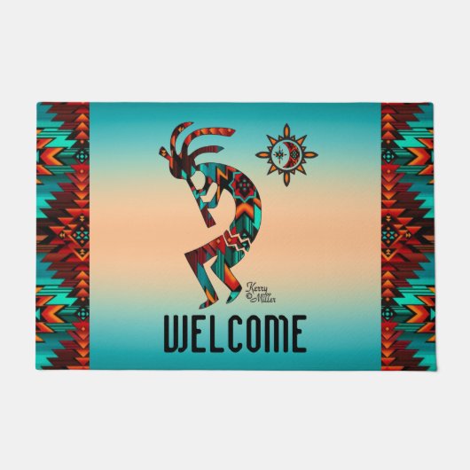 Southwest Kokopelli Doormat Deurmat (Voorkant)