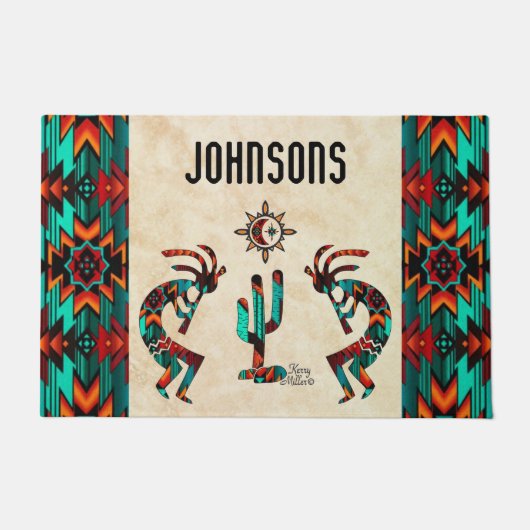 Southwest Kokopelli Doormat Deurmat (Voorkant)
